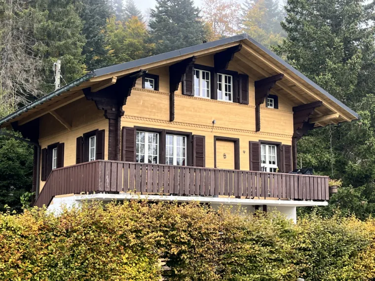Sablage et pose de lasure sur un chalet dans le Jura – redonnez vie à votre bois, Le Jura, Mazzetti Aérogommage